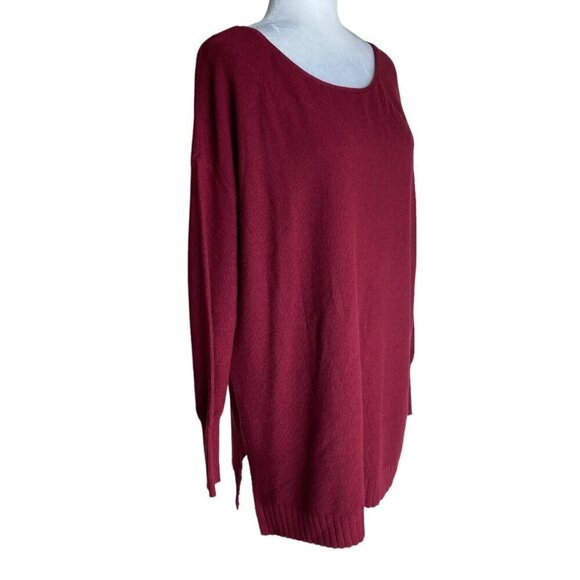 Joie Zephyrine $258 NWT CASHMERE-Blend Crew Neck Sweater in Deep Scarlet Sz S - Picture 5 of 10